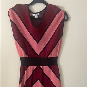 💗Ny & Company Preloved Sweater Dress Size Large Pink & Burgundy